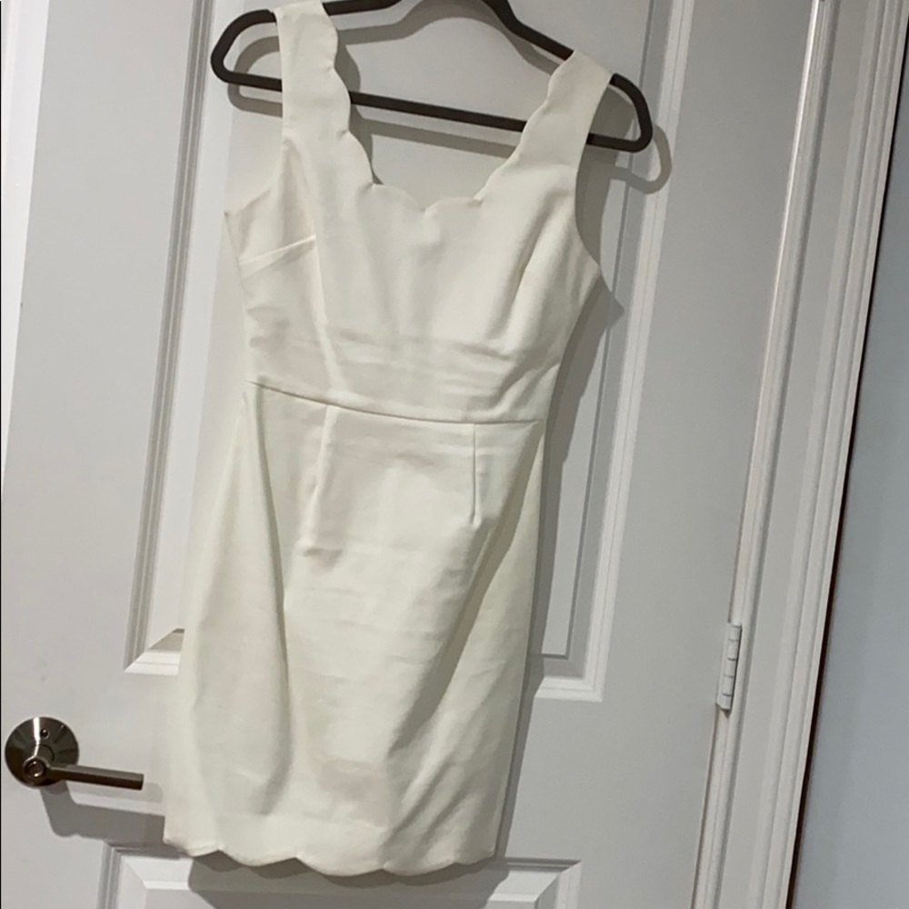 Dainty Hooligan white scalloped dress